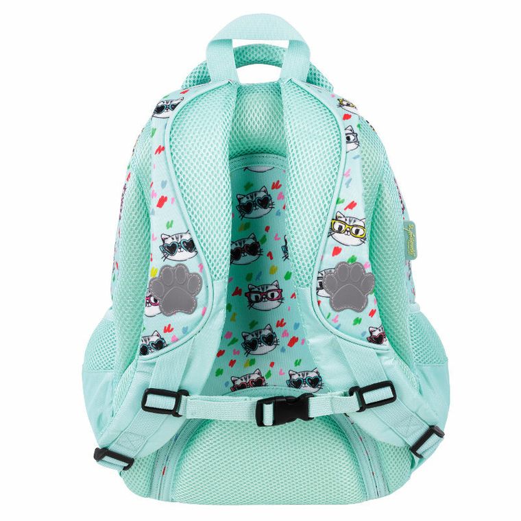 St.Majewski, My Little Friend, plecak szkolny, 4-komorowy, Mint Kitty
