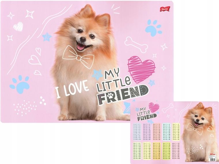 St.Majewski, My Little Friend, podkładka dwustronna, laminowana, A3