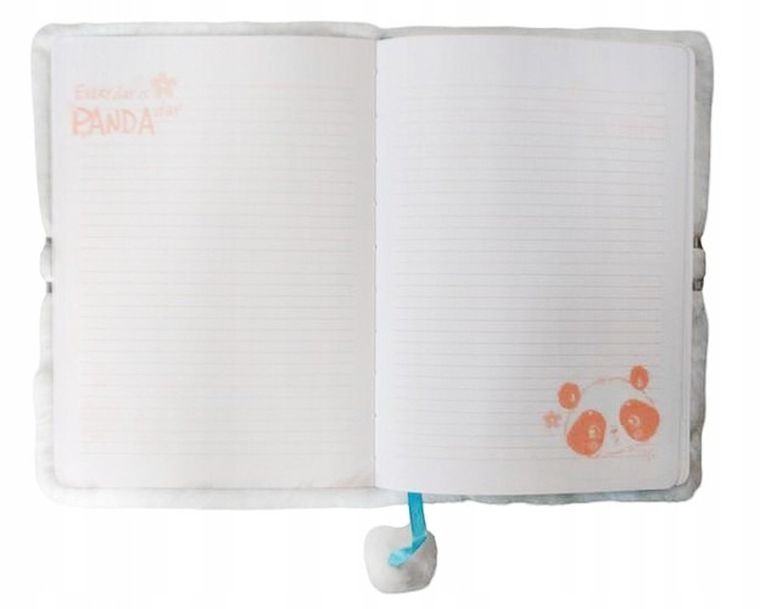 St.Majewski, pamiętnik 3D z kłódką, A5, włochacz, 96 kartek, Happy Panda