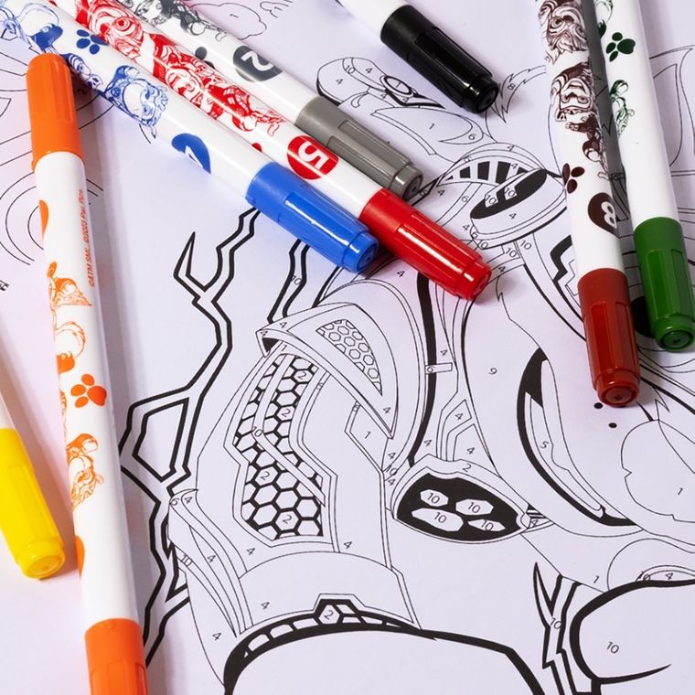 St.Majewski, Psi Patrol, zestaw do malowania po numerkach, 20 elementów