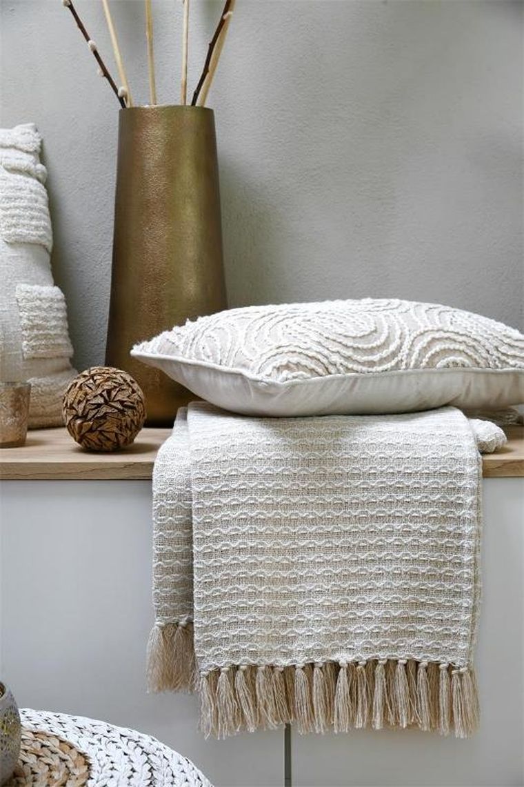 Stof, Balma, koc bawełniany z frędzlami, 125-150 cm