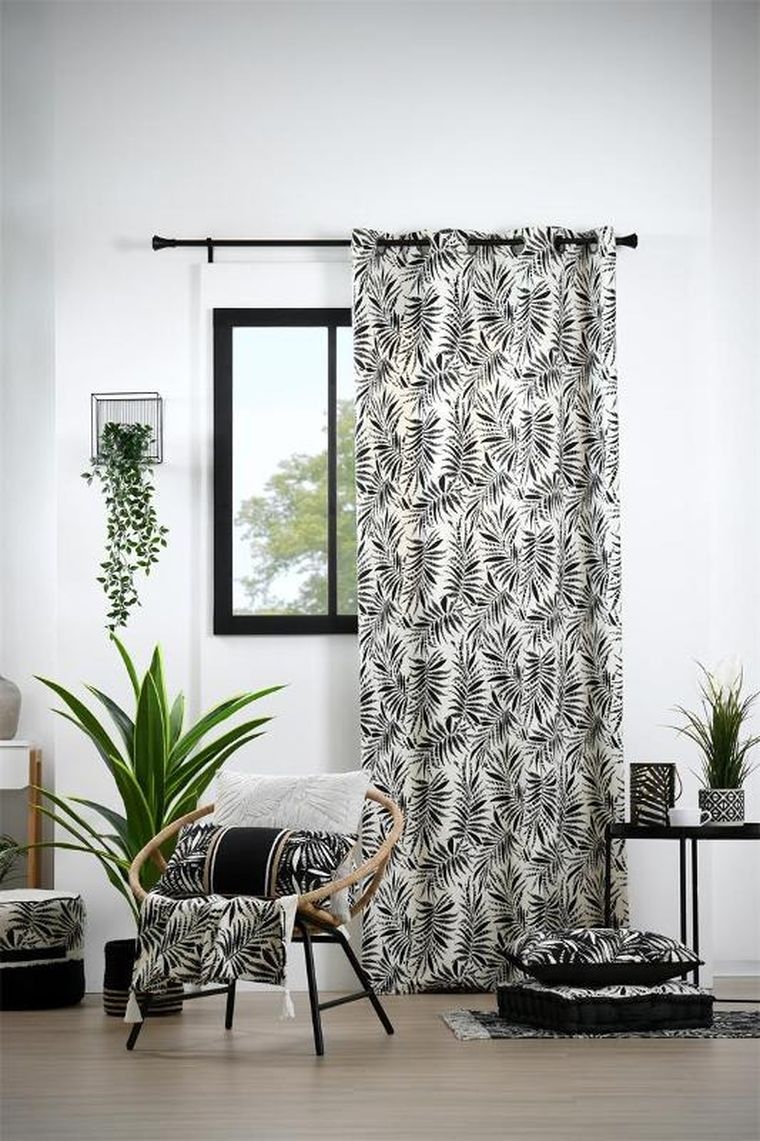 Stof, bawełniana pufa, Ziana, średnica 40 cm