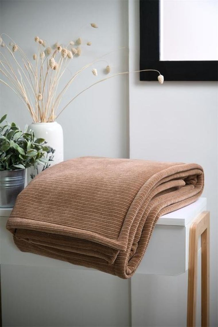 Stof, Clayton, pluszowy koc z barankiem, 130×160 cm