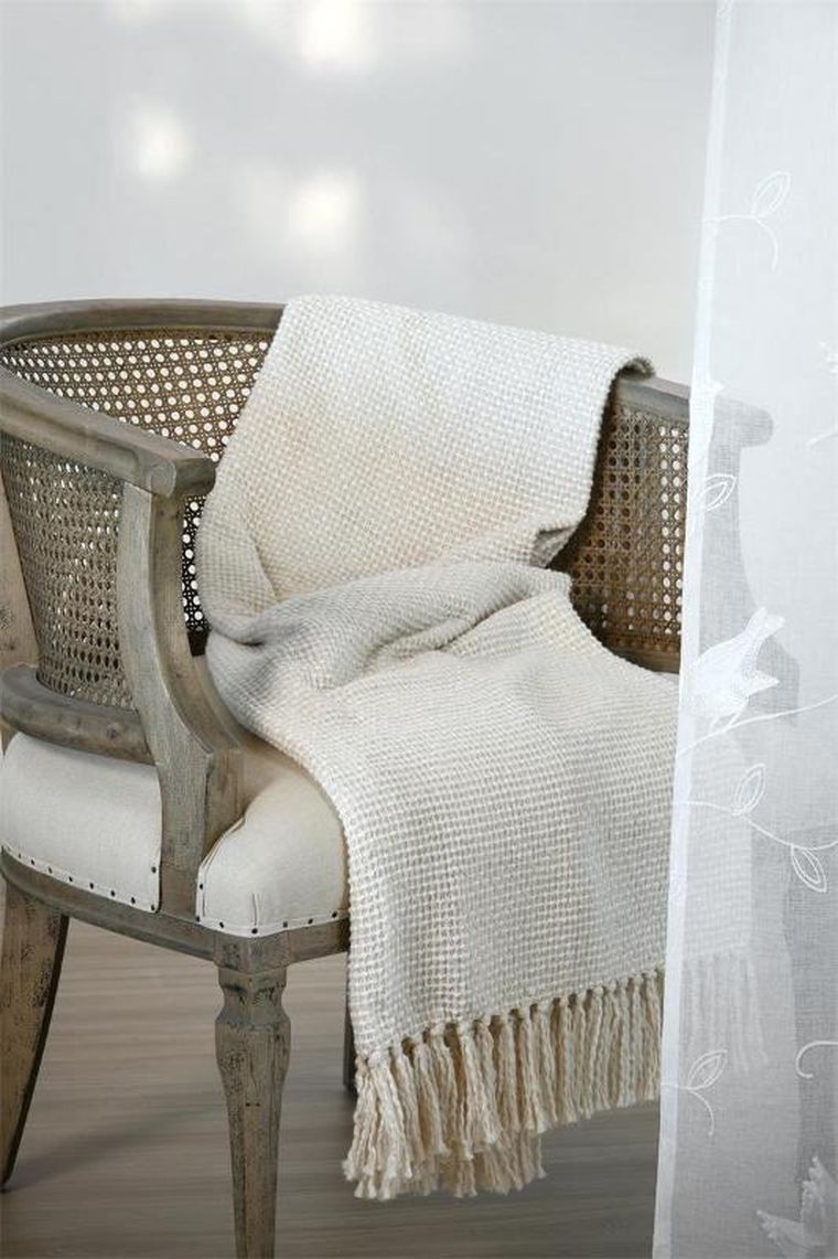 Stof, koc bawełniany, pleciony, Scarlett, 125-150 cm