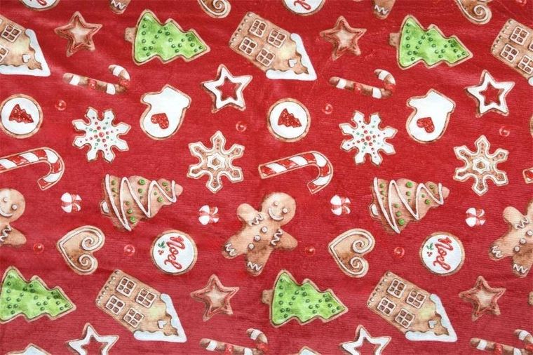 Stof, Noel, koc świąteczny z barankiem, 130-160 cm