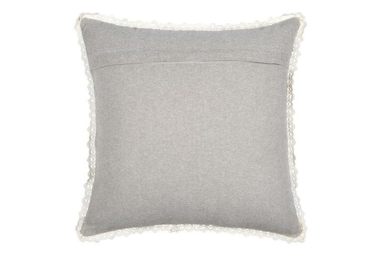 Stof, poduszka dekoracyjna, Clarine, z koronką, 40-40 cm