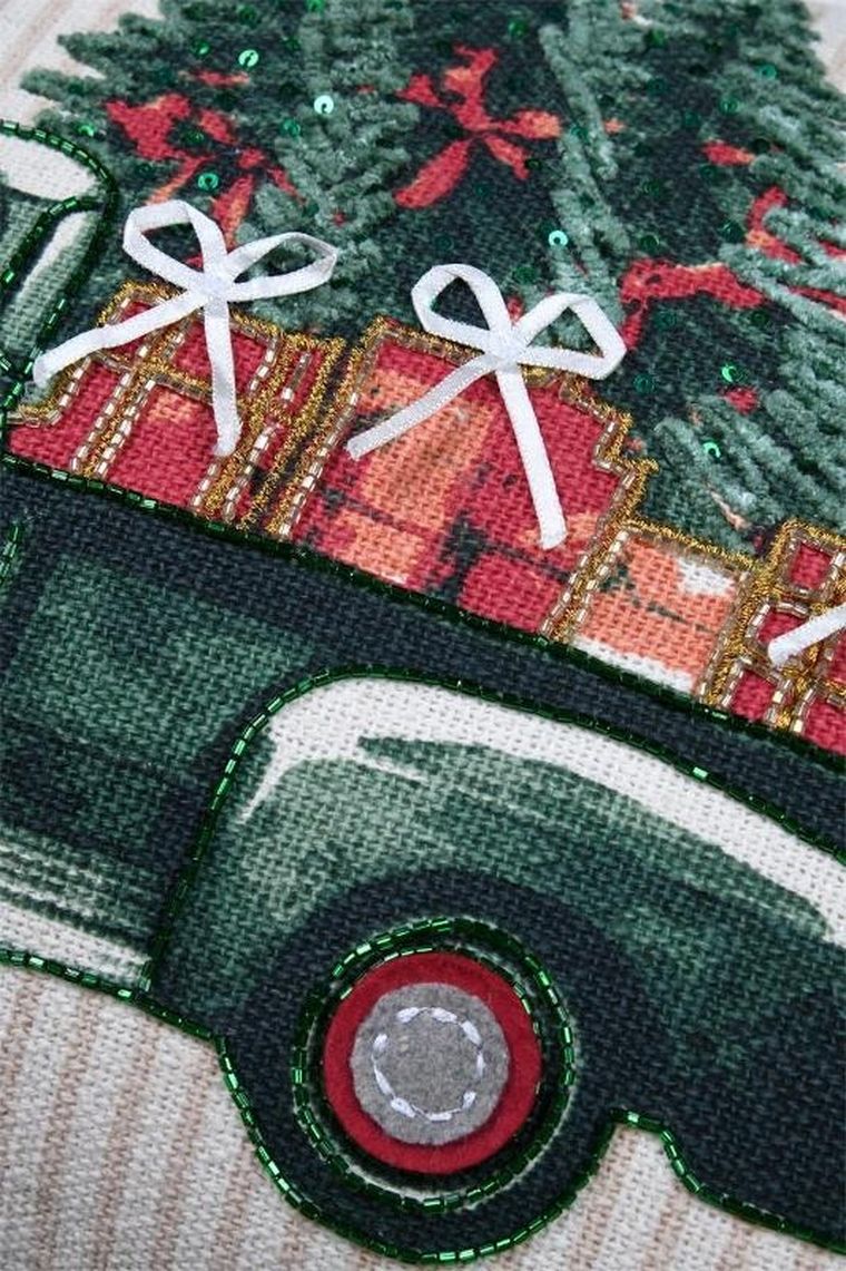 Stof, poduszka świąteczna z nadrukiem, 35-55 cm