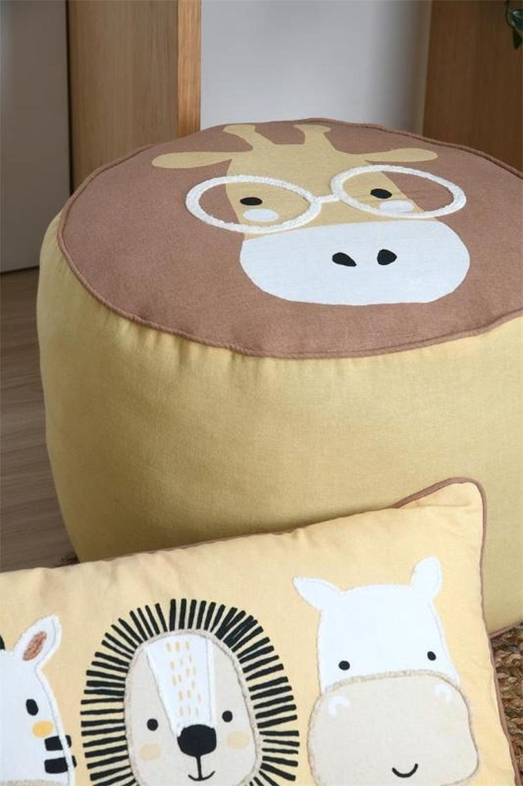 Stof, pufa dla dziecka, Coquin zebra, 40 cm