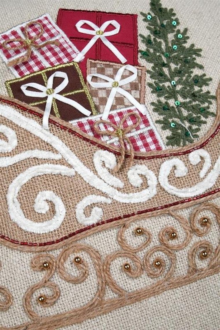 Stof, świąteczna poduszka z nadrukiem, 45-45 cm