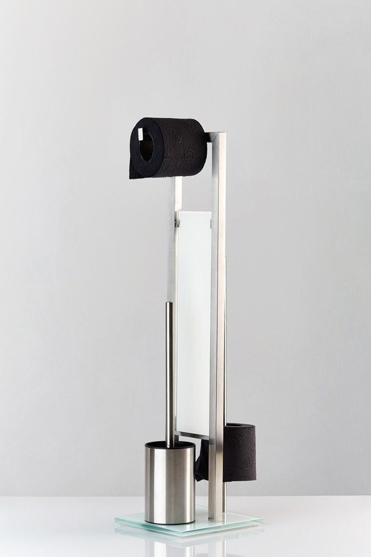 Stojak na papier toaletowy i szczotkę do WC, Rivalta 3w1
