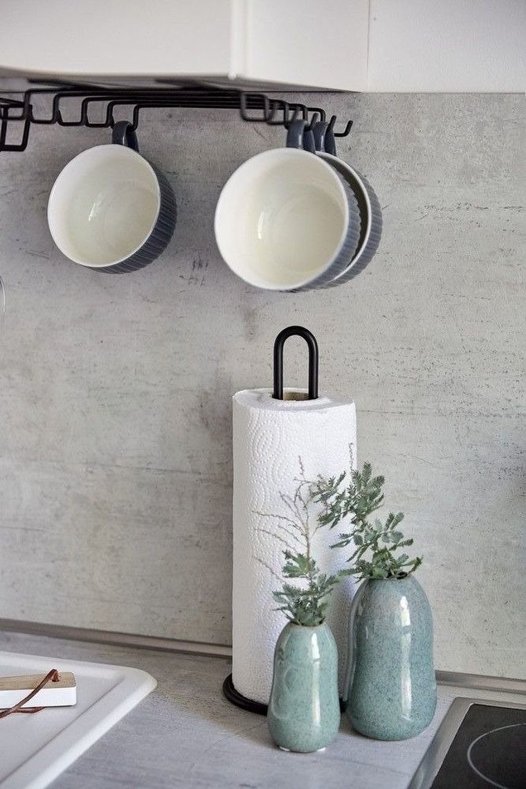 Stojak na ręcznik papierowy, ø 12, 5 cm, czarny