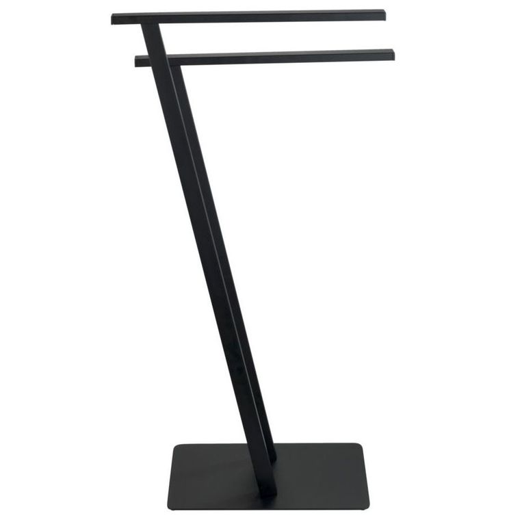 Stojak na ręczniki stojący lirio, czarny