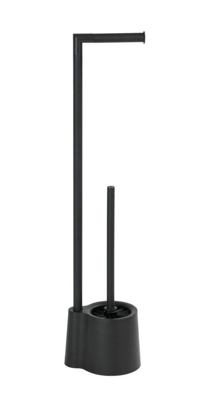 Stojak na szczotkę do WC i papier toaletowy, Avola, black
