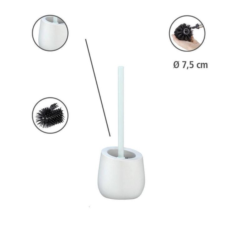 Stojak na szczotkę wc, Badi, biały