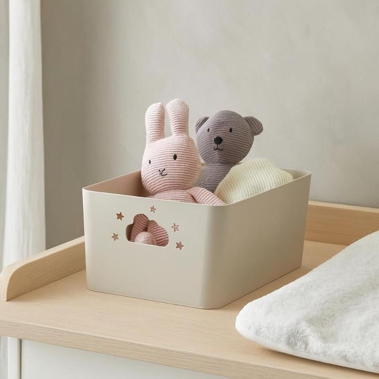 Storage Solutions, Nebula, koszyk do przechowywania z uchwytami, 11 cm