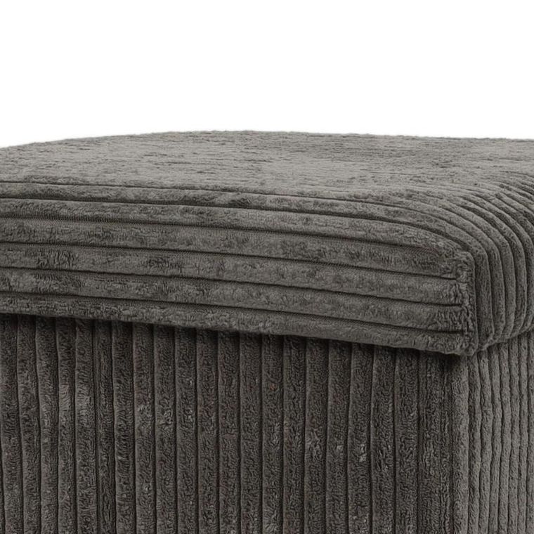Storage Solutions, pufa ze schowkiem sztruksowa, Tobo, 38-38-38 cm