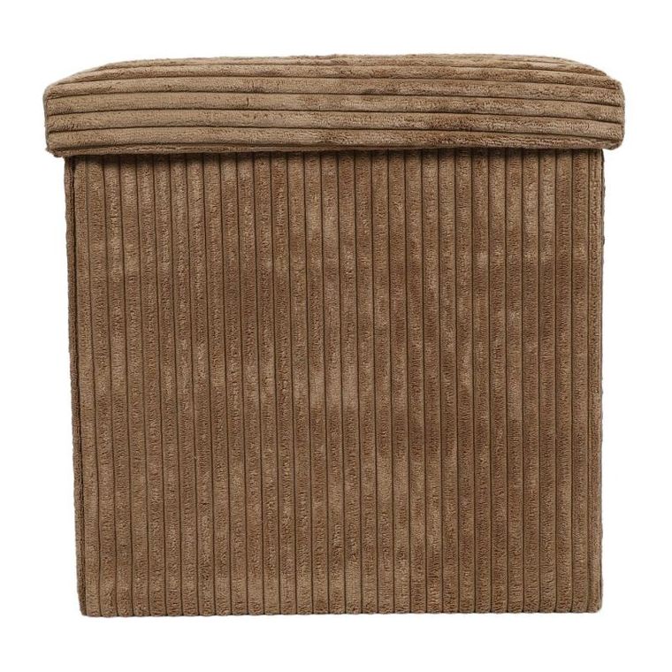 Storage Solutions, pufa ze schowkiem sztruksowa, Tobo, 38-38-38 cm