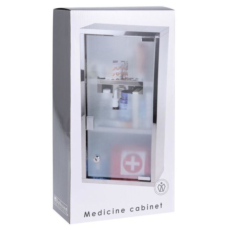 Storage Solutions, stalowa apteczka, wisząca