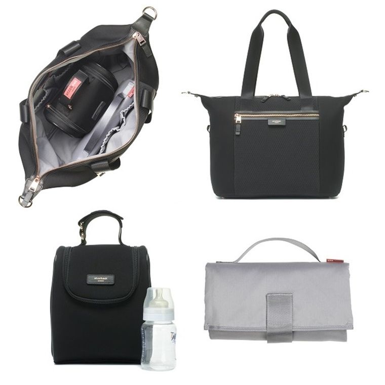 Storksak, Stevie Luxe, torba dla mamy, czarna