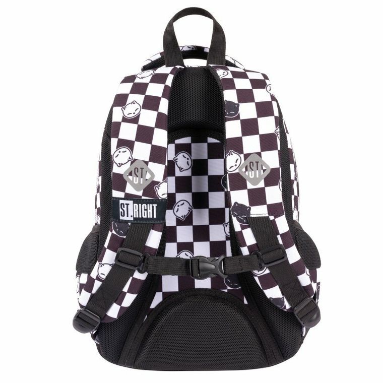 St.Right, plecak szkolny, 3-komorowy, Chess Cats