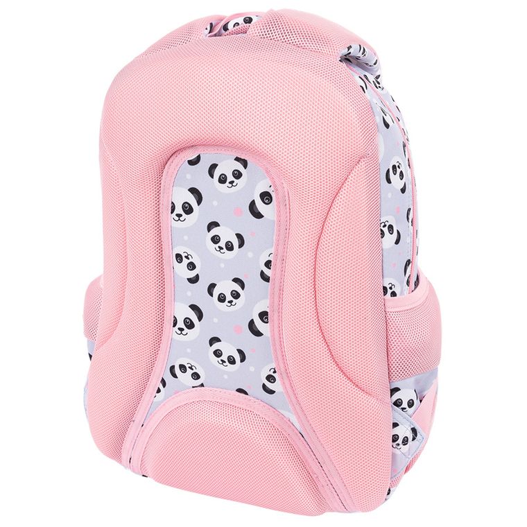 St.Right, plecak szkolny, 3-komorowy, Panda Grey