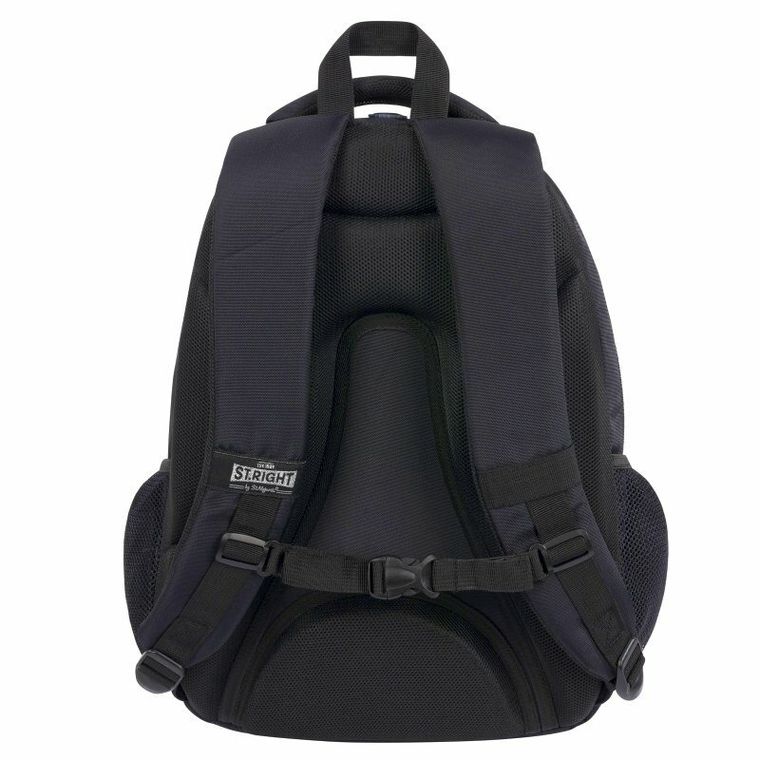 St.Right, plecak szkolny, 4-komorowy, Black Vintage