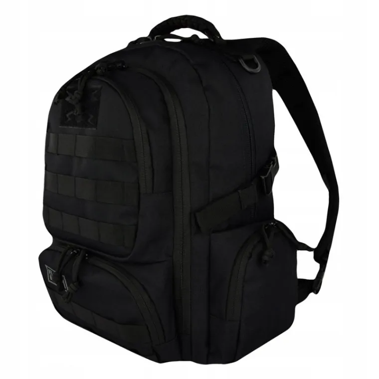 St.Right, plecak szkolny, 4-komorowy, Military Black