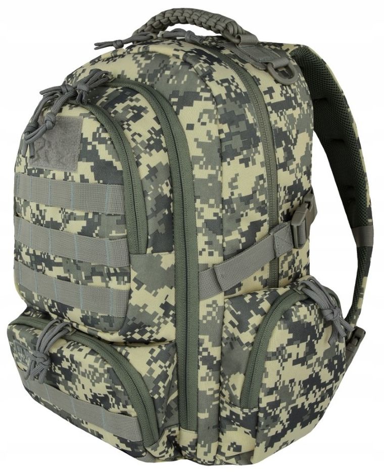 St.Right, plecak szkolny, 4-komorowy, Military Grey