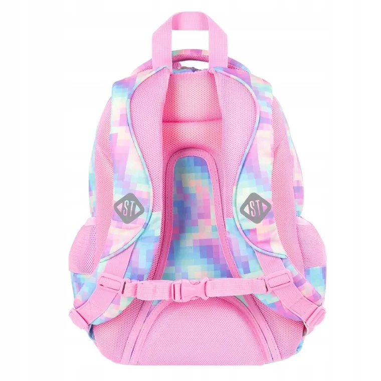St.Right, plecak szkolny, 4-komorowy, Pastel Pixels