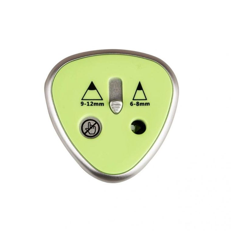 Strigo, temperówka elektryczna, 2 ostrza, jasnozielona