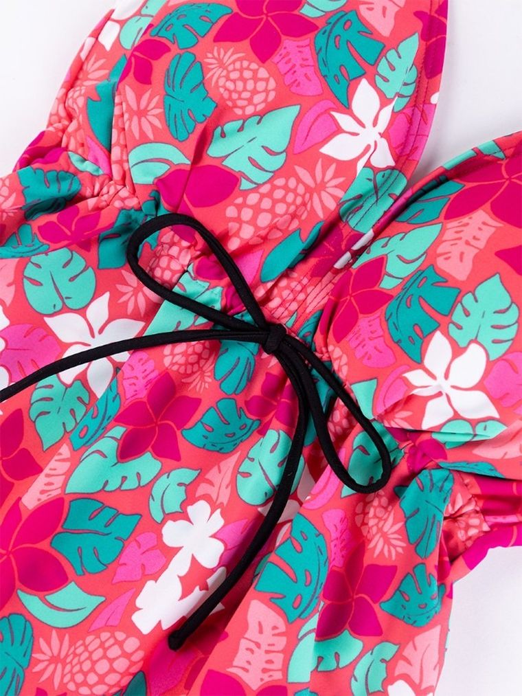 Strój kąpielowy damski jednoczęściowy, tankini, różowy, Mariss