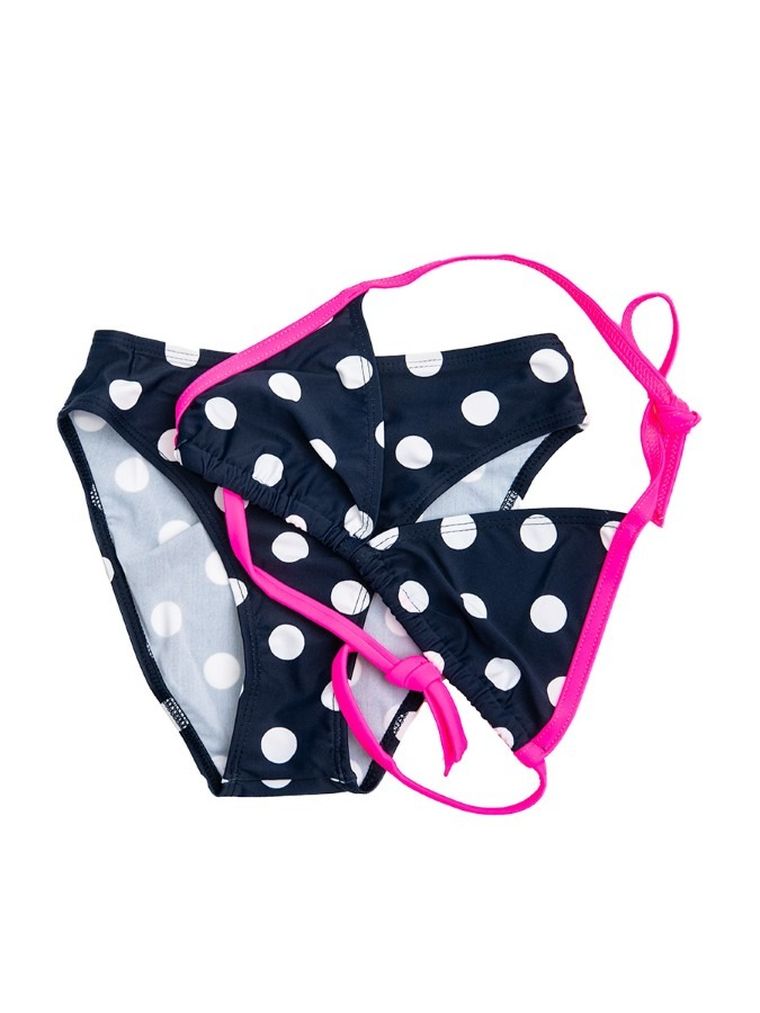 Strój kąpielowy dziewczęcy dwuczęściowy, granatowy, Mariss