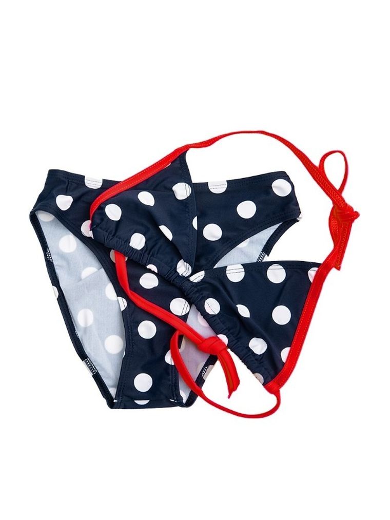 Strój kąpielowy dziewczęcy dwuczęściowy, granatowy, Mariss