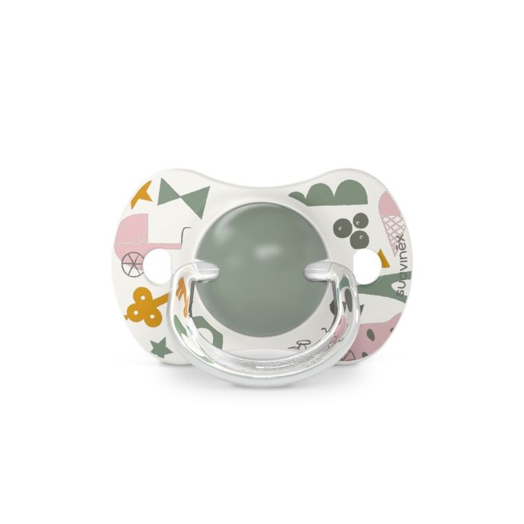 Suavinex, A walk in the park, SX Pro, smoczek fizjologiczny, silikonowy, oliwkowy, 18m+, 2 szt.