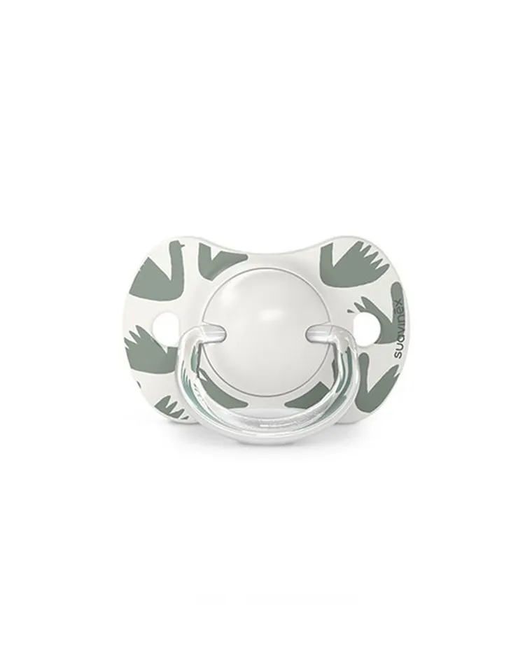 Suavinex, A walk in the park, SX Pro, smoczek fizjologiczny, silikonowy, oliwkowy, 6-18m, 2 szt.