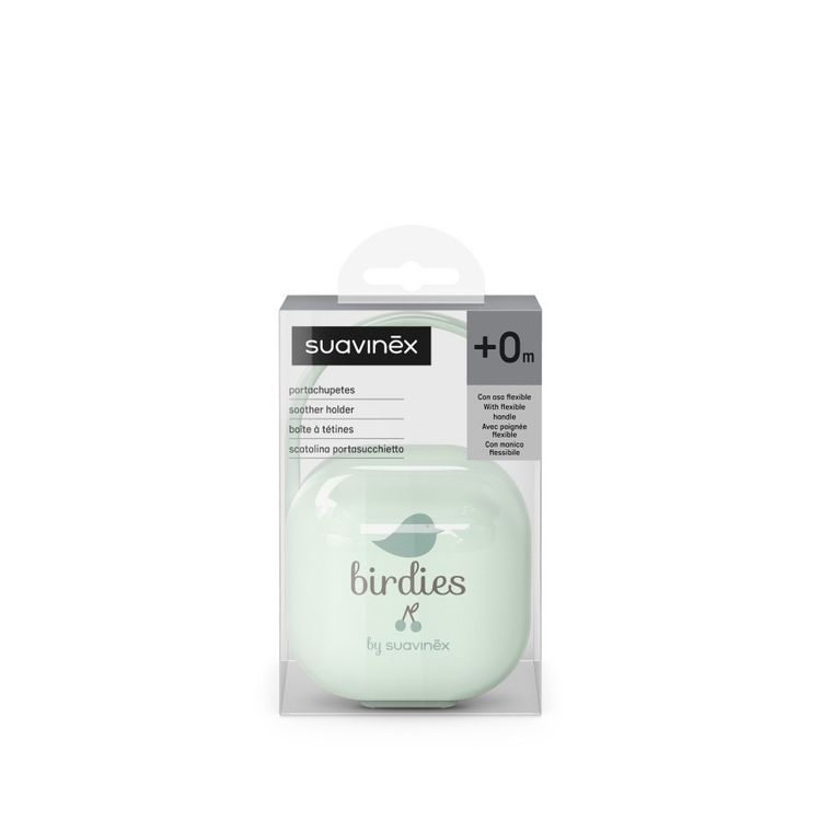 Suavinex, Birdies, etui na smoczek, miętowe