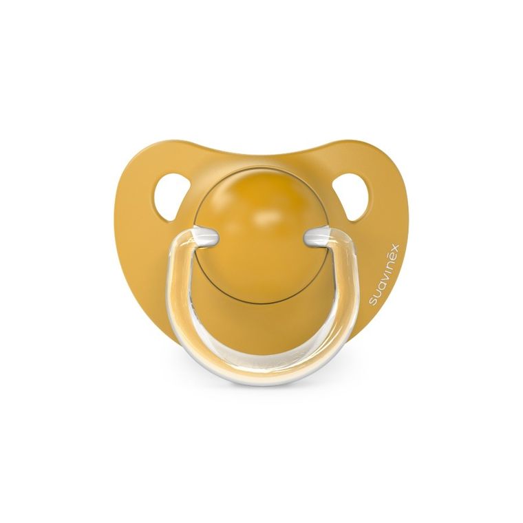 Suavinex, Dreams, smoczek anatomiczny, silikonowy, żółty, 6-18m, 2 szt.