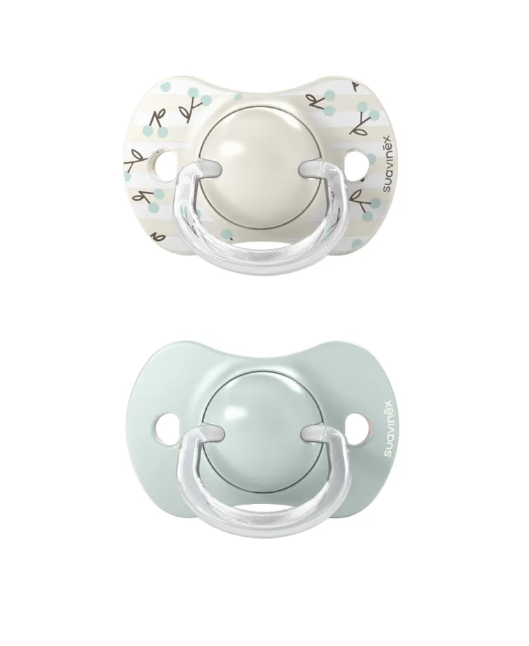 Suavinex, SX Pro, Birdies, smoczek fizjologiczny, miętowy, 0-6 m, 2 szt.