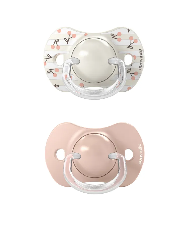 Suavinex, SX Pro, Birdies, smoczek fizjologiczny, różowy, 0-6 m, 2 szt.