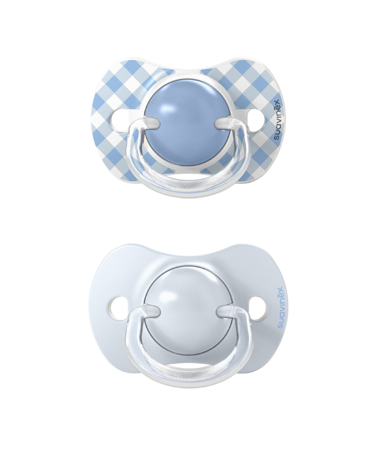 Suavinex, SX Pro, Wild & Free, smoczek fizjologiczny, niebieski, 0-6 m, 2 szt.