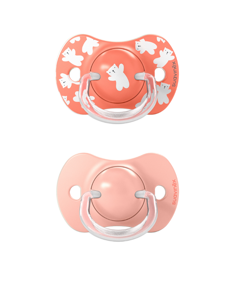 Suavinex, SX Pro, Wild & Free, smoczek fizjologiczny, różowy, 18m+, 2 szt.