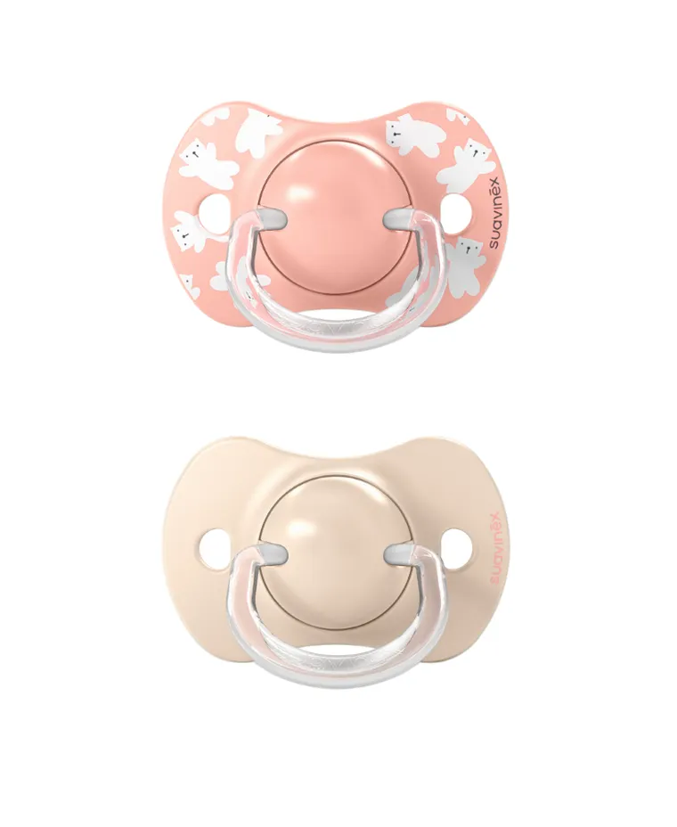 Suavinex, SX Pro, Wild & Free, smoczek fizjologiczny, różowy, 6-18 m, 2 szt.