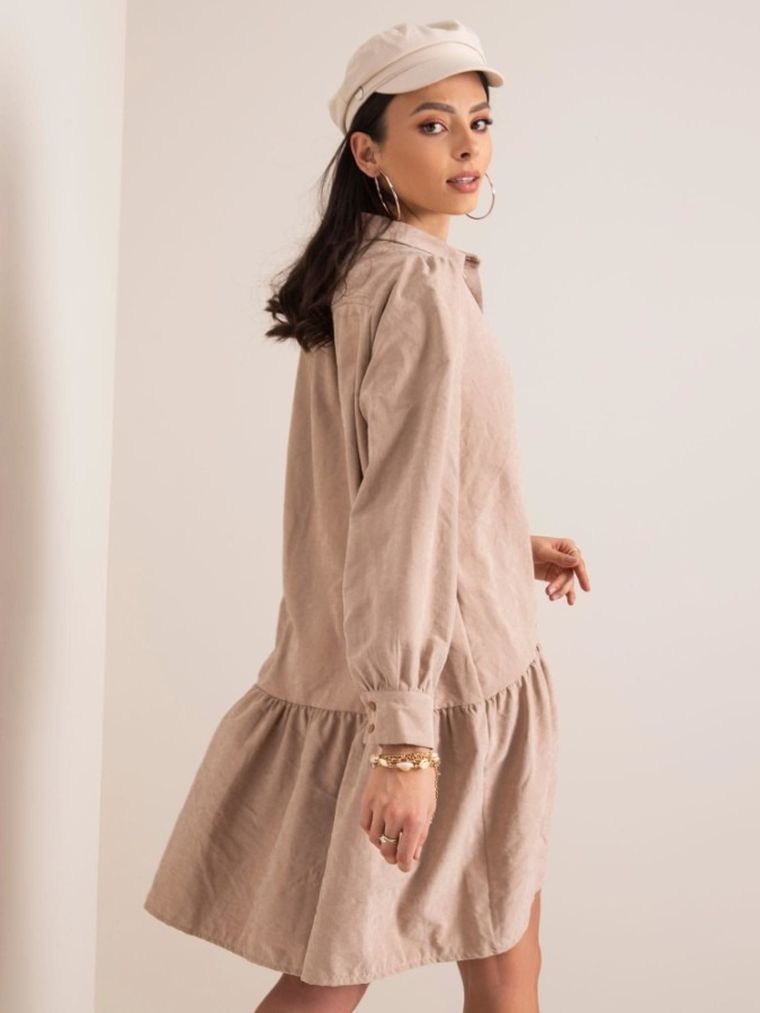 Sukienka damska, beżowa, Factory Price