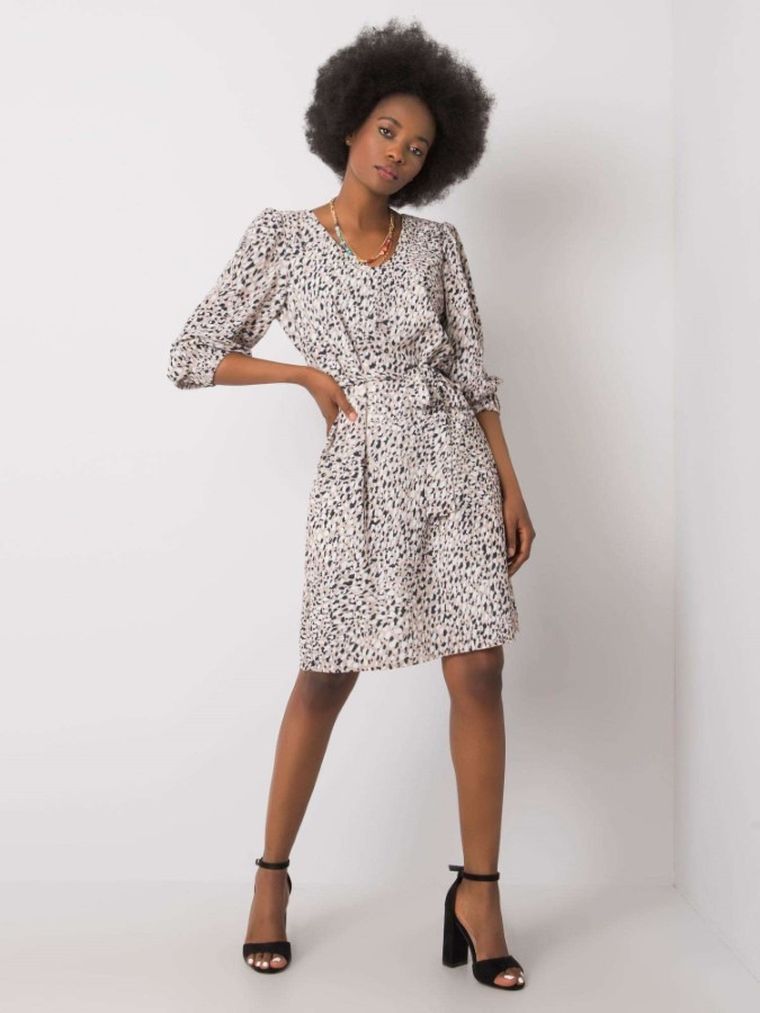 Sukienka damska, beżowa, Lakerta