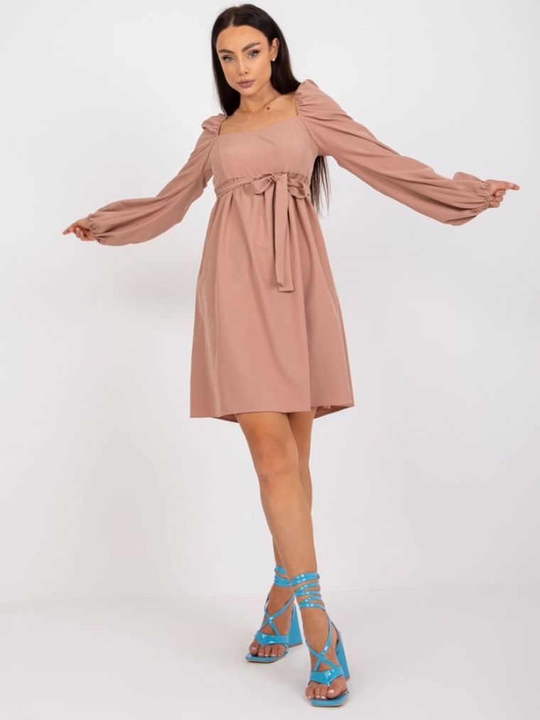 Sukienka damska, beżowa, Lakerta