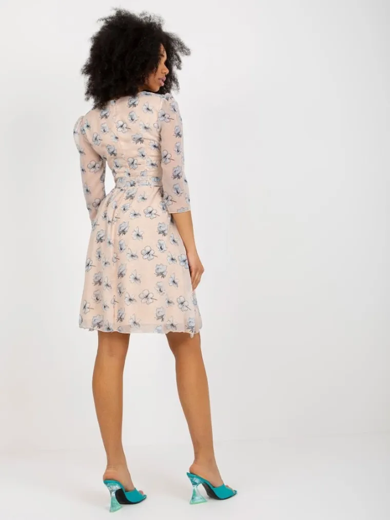 Sukienka damska, beżowa, Lakerta