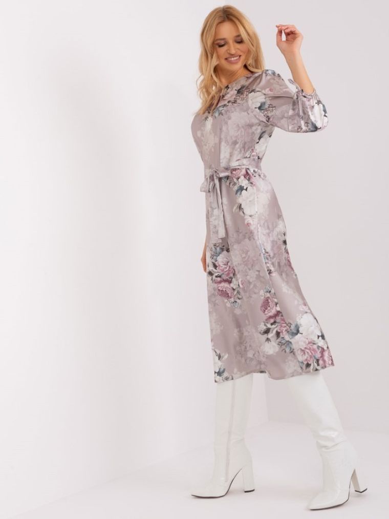 Sukienka damska, beżowa, Lakerta