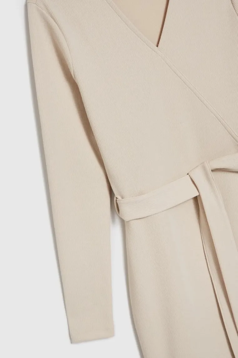 Sukienka damska, beżowa, Moodo