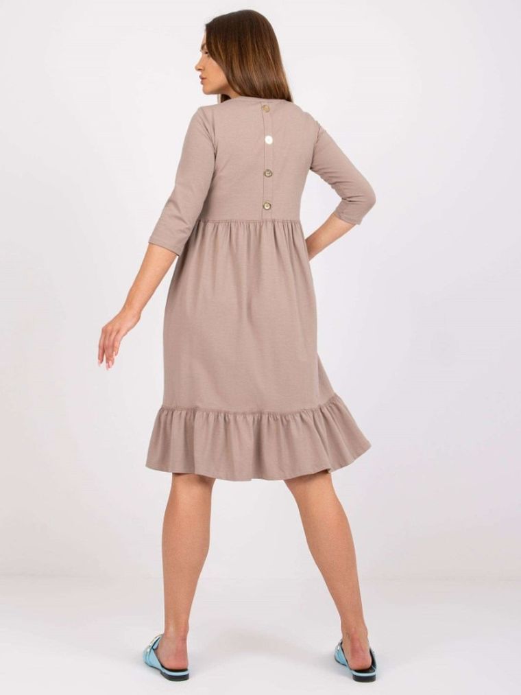 Sukienka damska, beżowa, Rue Paris