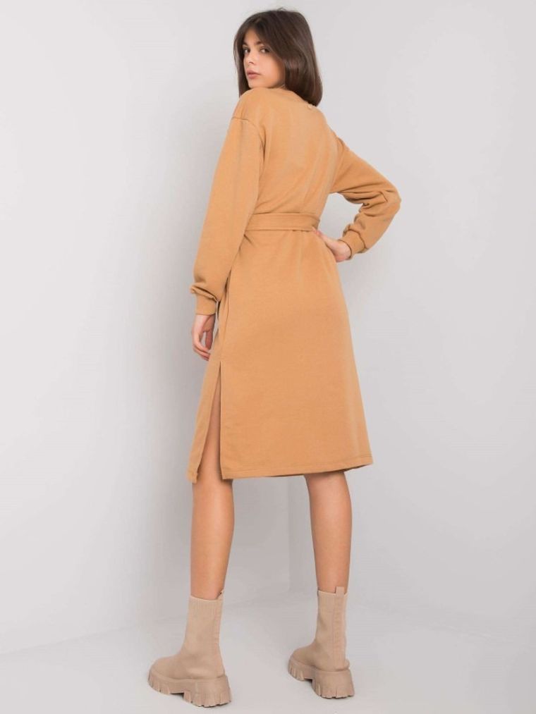 Sukienka damska, beżowa, Rue Paris